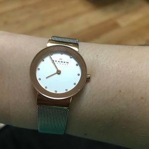 Two tone Skagen watch